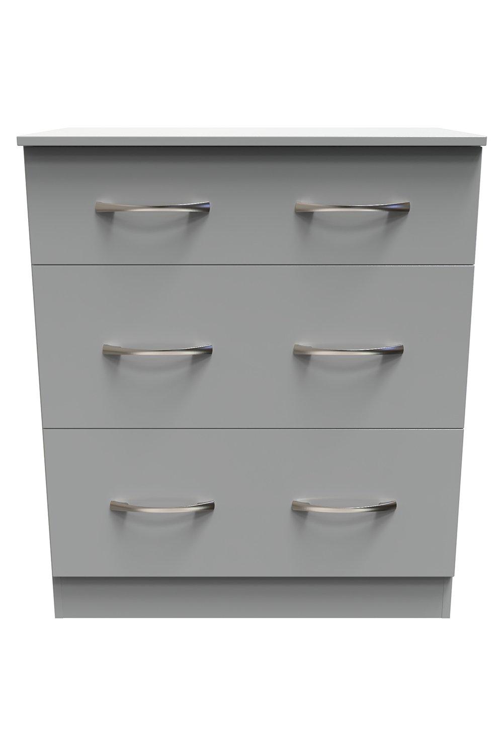 Hampshire 3 Drawer Deep Chest (Ready Assembled)